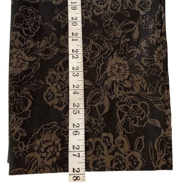 NWT Chico's Pants Sz 3.5 (18) Josie Slim Pull-On Ankle Soiree Metallic Jacquard - Picture 7 of 7